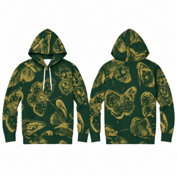 Forest Green and Gold Knit Sweater